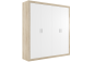 Roupeiro de 4 portas KIARA 196 cm Carvalho e Branco Roupeiro de 4 portas KIARA 196 cm Carvalho e Branco