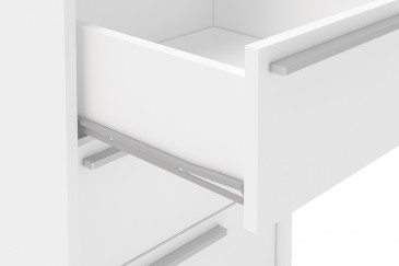 Secretária pedestal 4 gavetas MAIA com rodízios