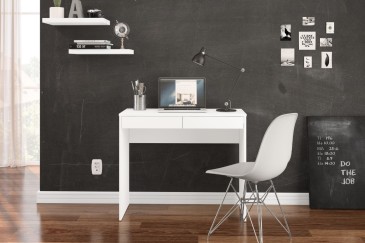 Secretária e mesa de computador branca TIJUCA
