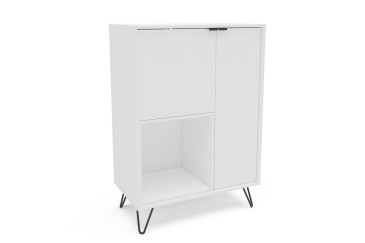 Aparador Noela branco 75cm | Aparador para hall e sala de jantar