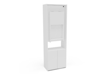 Comprar Armário multifunções Herbal com mesa de apoio branca
