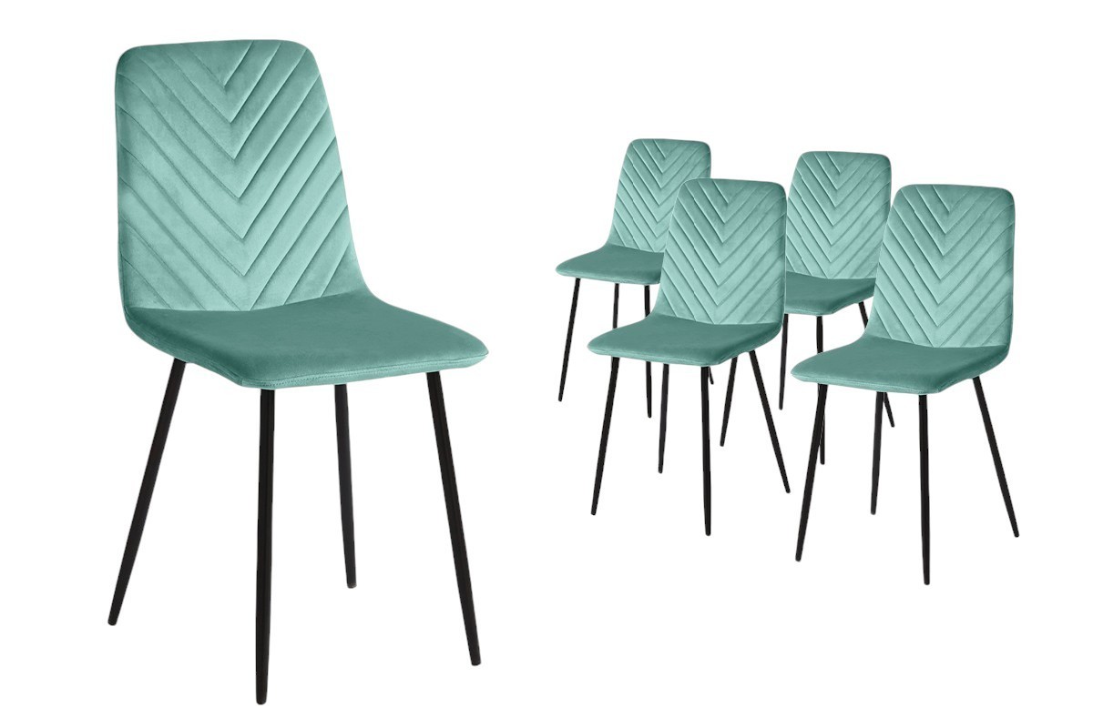 Pack 4 sillas WILL Verde Turquesa Pack 4 sillas WILL Verde Turquesa