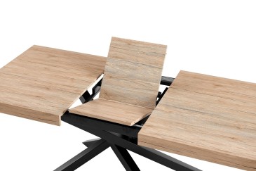 Mesa extensible de salón 140/180x90 con patas metálicas al MEJOR PRECIO
