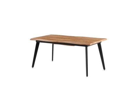 Mesa extensible de comedor 160/220x90 con patas negras al MEJOR PRECIO