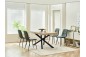 PACK Mesa KRUSS Roble + 4 Sillas SAROTO Gris PACK Mesa KRUSS Roble + 4 Sillas SAROTO Gris