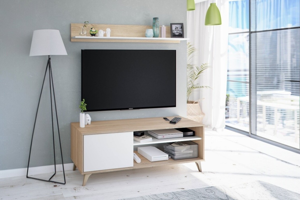 Móvel de sala de estar KIKUA Plus com prateleira Móvel de sala de estar KIKUA Plus com prateleira