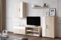 Mueble de salón KUBE roble y blanco