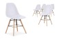 PACK MEDITERRANEO Mesa + 4 cadeiras NORDIC brancas design PACK MEDITERRANEO Mesa + 4 cadeiras NORDIC brancas design