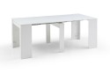 Mesa de consola extensível ALLONGO 250 em branco