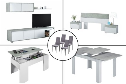 Piso completo 11 - INDUSTRIAL (Sillas YURI Gris)
