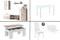 Pack AHORRO Salón KUBE (Pack Mesa + 4 Cadeiras Brancas) Pack AHORRO Salón KUBE (Pack Mesa + 4 Cadeiras Brancas)