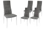 Conjunto de 4 cadeiras SAKURA Capitone Cinzento Conjunto de 4 cadeiras SAKURA Capitone Cinzento