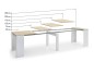 Mesa Consola extensible ALLONGO 250 Blanco y Roble Mesa Consola extensible ALLONGO 250 Blanco y Roble