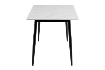 Mesa de jantar retangular 160/200x90 com pernas pretas ao MELHOR PREÇO