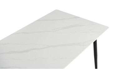 Mesa de jantar retangular 160/200x90 com pernas pretas ao MELHOR PREÇO