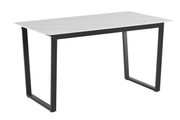 Mesa de jantar retangular 160/200x90 com pernas pretas ao MELHOR PREÇO