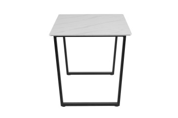 Mesa de jantar retangular 160/200x90 com pernas pretas ao MELHOR PREÇO