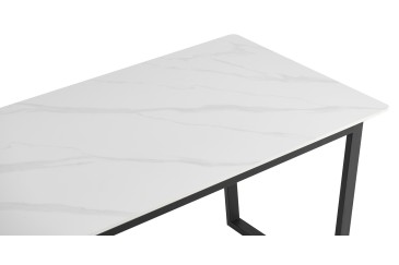 Mesa de jantar retangular 160/200x90 com pernas pretas ao MELHOR PREÇO