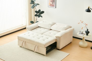 Sofá-Cama DIMPLE 2 Lugares Bege