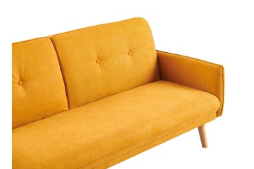 Sofá cama CLIC CLAC em cor laranja ao MELHOR PREÇO