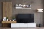 Mueble de salón TV DAPHNE Blanco y Roble Mueble de salón TV DAPHNE Blanco y Roble