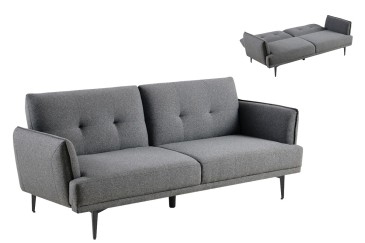 Sofá cama CLIC CLAC en color gris oscuro al MEJOR PRECIO
