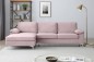 Sofá Chaiselongue LUSINA REVERSIBLE Malva Claro Sofá Chaiselongue LUSINA REVERSIBLE Malva Claro