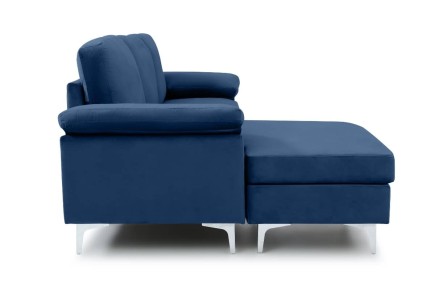 Sofá Chaiselongue LUSINA REVERSIBLE Azul