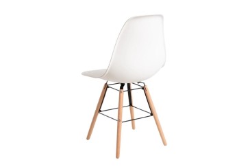 Conjunto de 6 cadeiras de design brancas