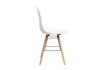 Conjunto de 6 cadeiras de design brancas