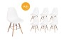 Pack 6 cadeiras NORDIC design brancas Pack 6 cadeiras NORDIC design brancas