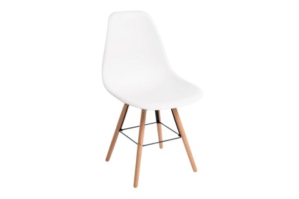 Pack 6 cadeiras NORDIC design brancas