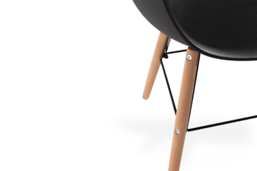 4 cadeiras Nordic pretas design