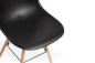 Pack 4 cadeiras NORDIC pretas design Pack 4 cadeiras NORDIC pretas design