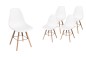 PACK Mesa comedor IENA + 4 sillas NORDIC Blanco PACK Mesa comedor IENA + 4 sillas NORDIC Blanco