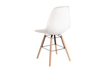PACK Mesa de cristal de salón + 4  Sillas NORDIC en Blanco