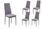 PACK Mesa extensible cemento + 4 Sillas Yuri Gris