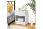 Mesita COOPER 1 Cajón 1 Hueco Blanca