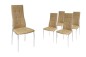 Pack 4 sillas salón SAKURA Capitone Beige Pack 4 sillas salón SAKURA Capitone Beige