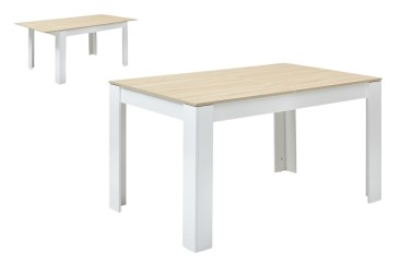 Mesa extensível para sala de jantar e sala de estar 40 - 190 cm. em Carvalho e Branco