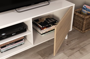 Pack Ahorro Salón completo Zaiken PLUS roble y blanco al mejor precio