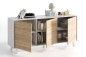 Pack Ahorro Salón completo Zaiken PLUS color roble y blanco brillo