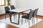 Pack Mesa de salón FAENZA + 4 Sillas LUSK Gris Oscuro Pack Mesa de salón FAENZA + 4 Sillas LUSK Gris Oscuro