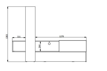 Mueble de salón TV ORENSE