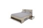 Cama compacta LANKA 150 Natural/Blanco Cama compacta LANKA 150 Natural/Blanco