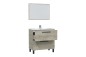 Pack Mueble de Baño ATHENA Roble 2 Cajones y Espejo + Columna 2 P