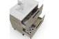 Pack Mueble de Baño ATHENA Roble 2 Cajones y Espejo + Columna 2 P