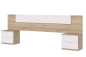 PACK Quarto MEDITERRANEO + Cama Rebatível RECKTO 135 + Roupeiro TOP + Cómoda com Gavetas