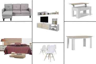Apartamento completo 30 - ATLANTA PIMS COUPLE (CH Cinzento, Pack Mesa e Cadeiras Branco)