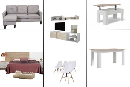Piso completo 30 - ATLANTA PIMS COUPLE (CH Gris, Pack Mesa y Sillas Blancas)